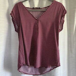 Abercrombie and Fitch Striped Short Sleeve Shirt